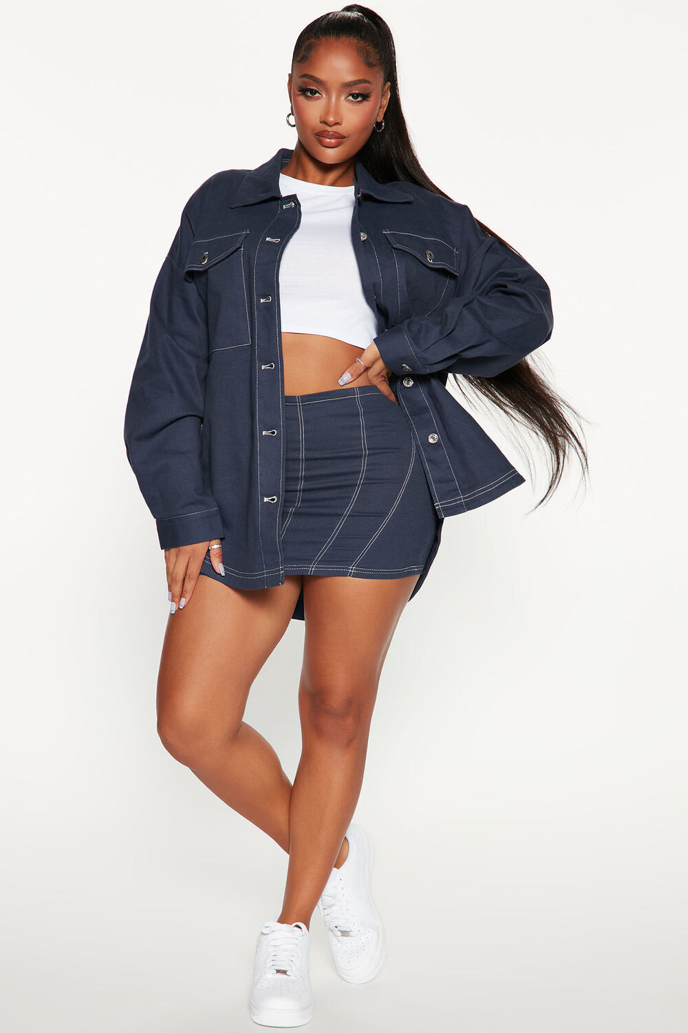 

Юбка Fashion Nova C3345, нави