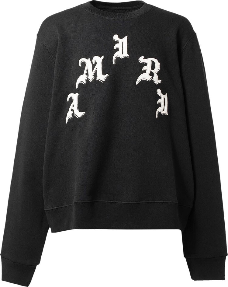 

Толстовка Amiri x Wes Lang x Logo Crew 'Black', черный