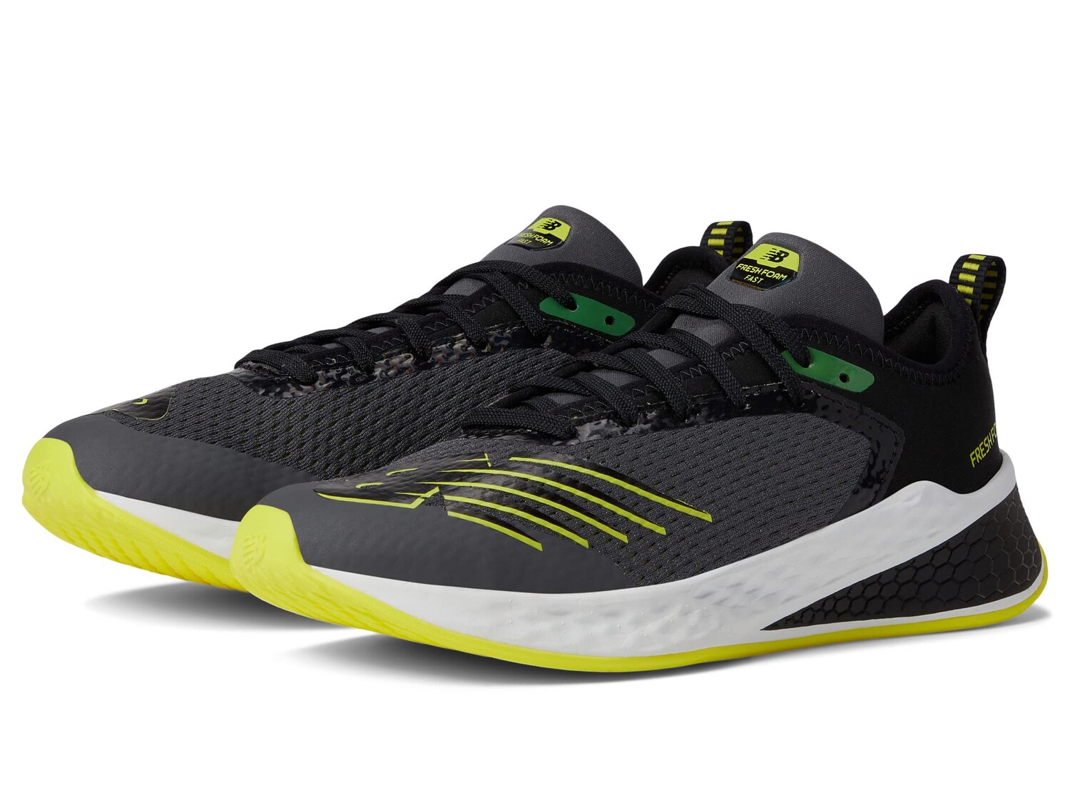

Детские кроссовки New Balance Fresh Foam Fast v2, черный/желтый