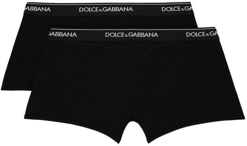 

Набор из двух черных трусов-боксеров Dolce & Gabbana