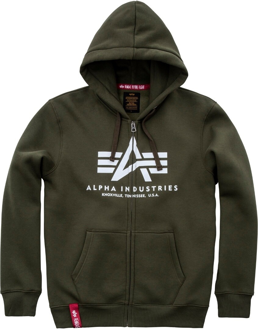 

Балахон Alpha Industries Basic ZIP, оливковый
