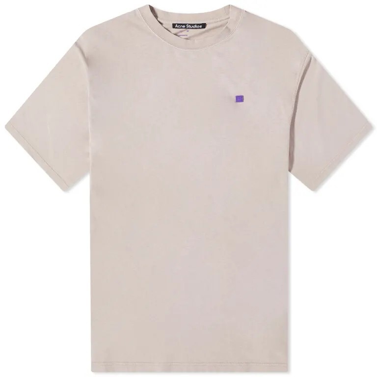 

Футболка Acne Studios Exford Fade Face, бледно-бежевый
