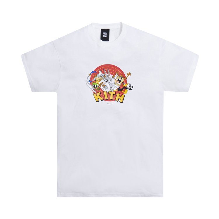 Футболка Kith x Looney Tunes That's All Folks Tee 'White', белый - фото