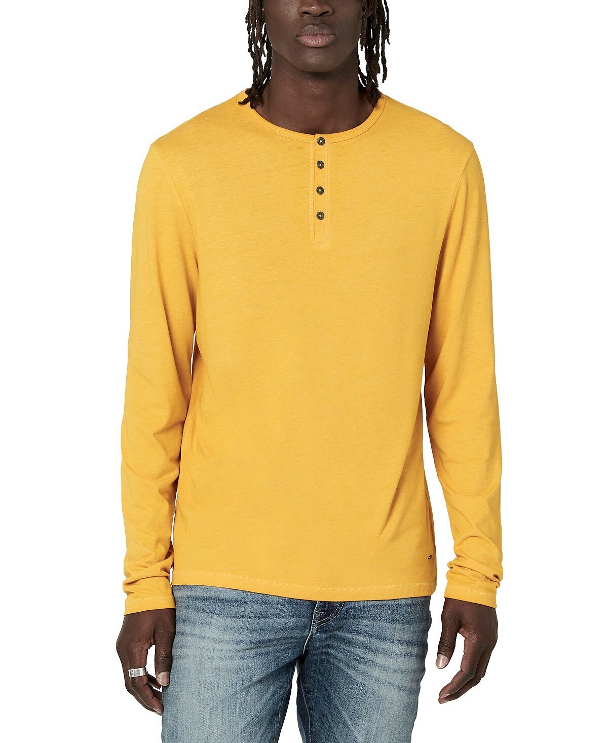 

Мужская футболка с длинным рукавом faded kaduk henley Buffalo David Bitton