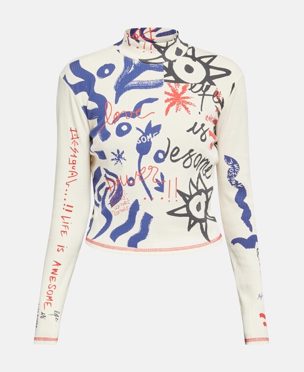 

Джемпер с длинными рукавами Desigual, белый