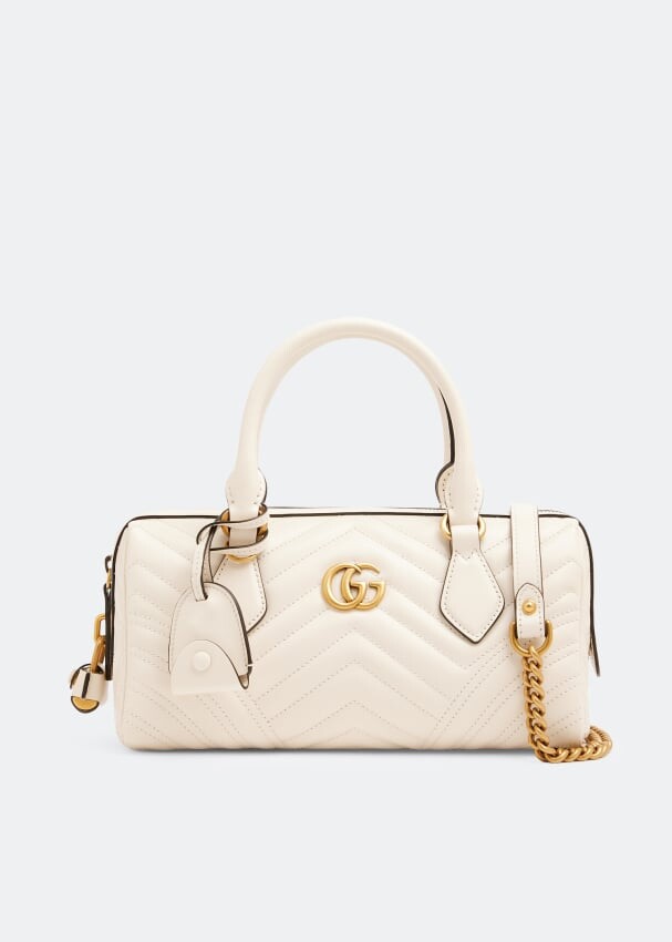 

Сумка GUCCI GG Marmont small top handle bag, белый