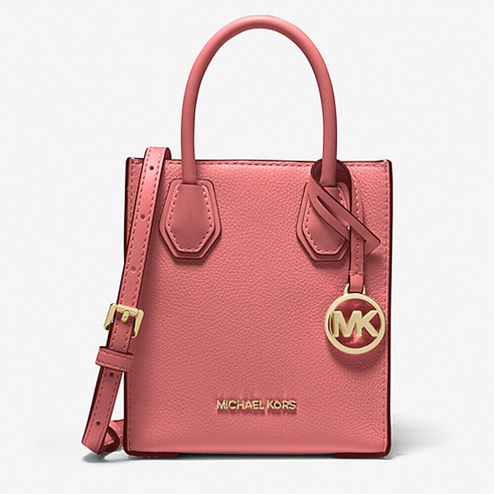 

Сумка кросс-боди Michael Michael Kors Mercer Extra-Small Pebbled, розовый