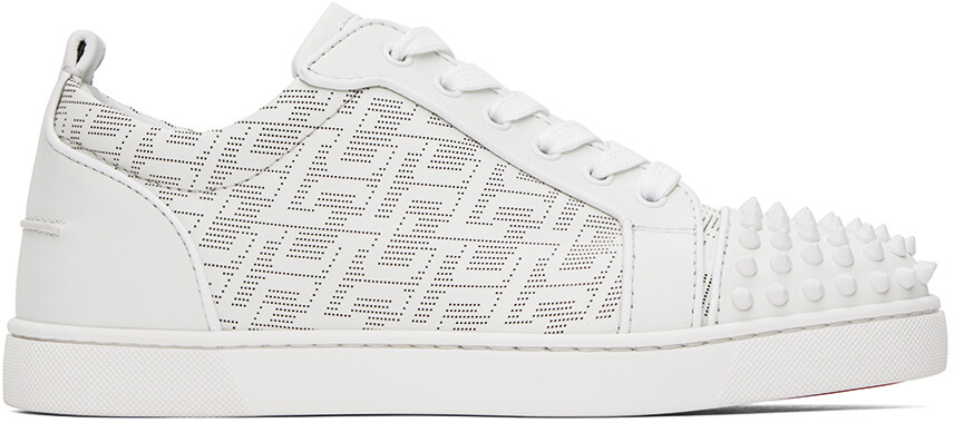 

Белые кроссовки Louis Junior Spikes Christian Louboutin, Белый
