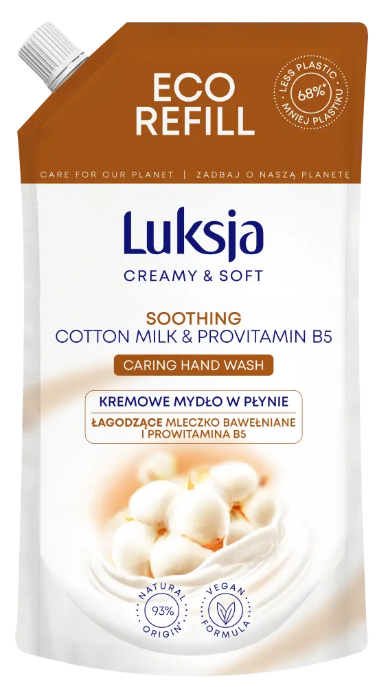 

Luksja Cotton запас жидкого мыла, 400 мл