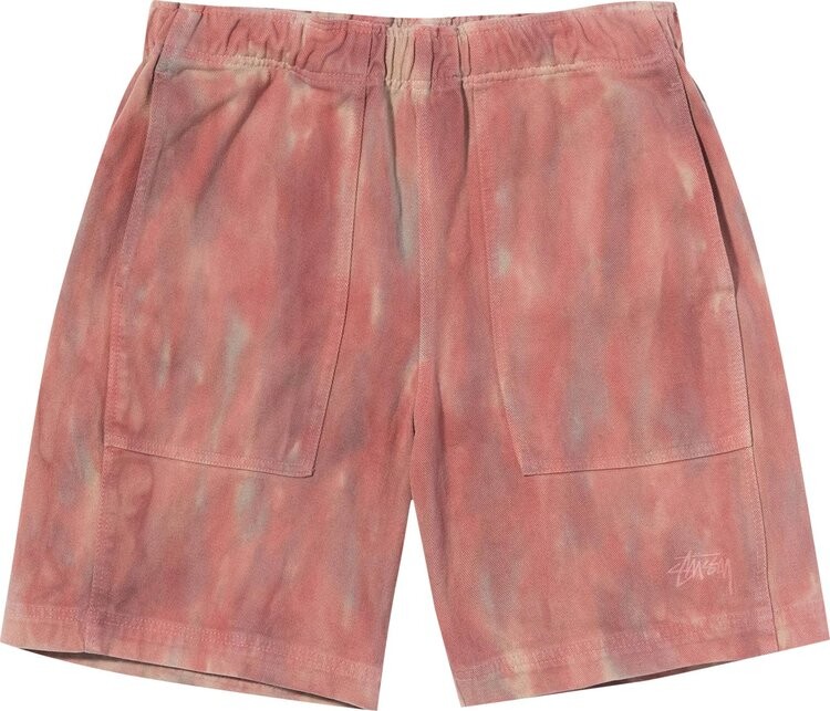 Шорты Stussy Dyed Easy Short 'Rust', красный