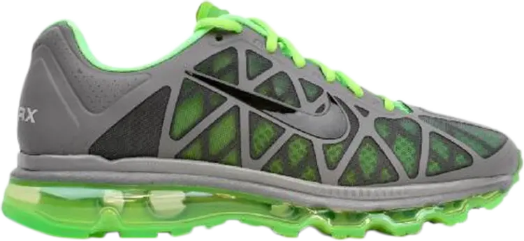 

Кроссовки Nike Air Max+ 2011 'Cool Grey Neon Lime', зеленый