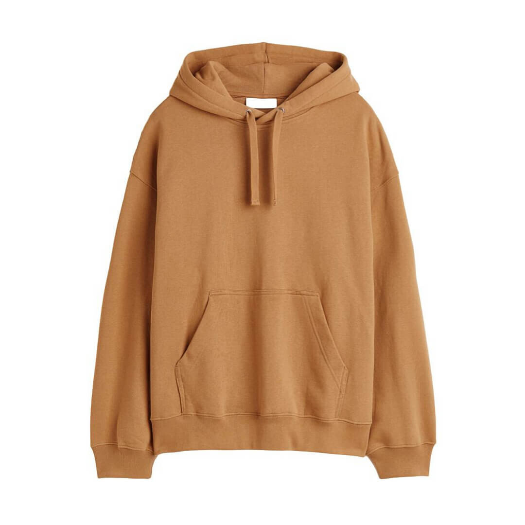 

Толстовка H&M Oversized Fit Cotton, горчичный, Желтый