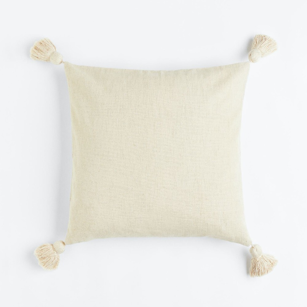 

Декоративная наволочка H&M Home Tasseled, светло-бежевый