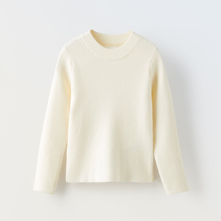 

Свитер для девочки Zara Ribbed Knit, экрю