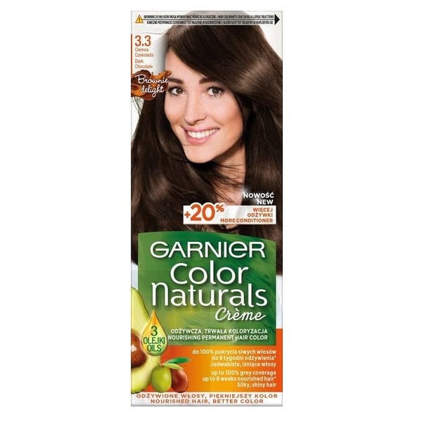 

Garnier Крем-краска для волос Color Naturals Creme 3.3 Темный шоколад