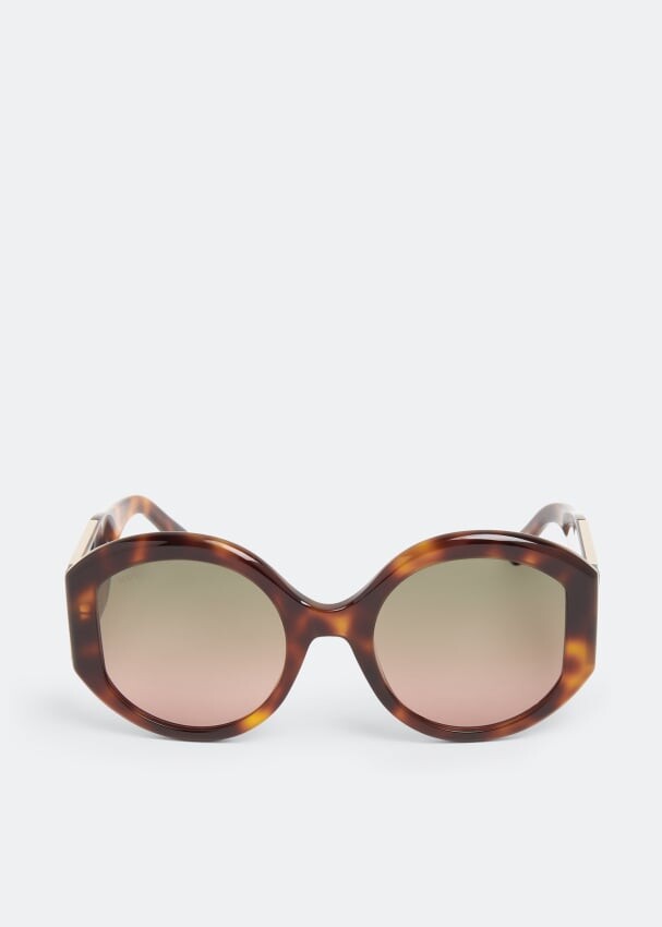 

Солнечные очки TOD'S Round sunglasses, коричневый