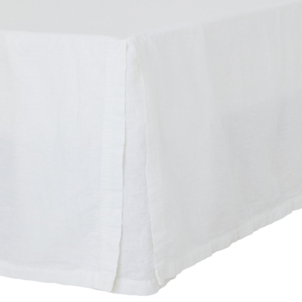 цена Подзор для кровати H&M Home Linen-blend, белый