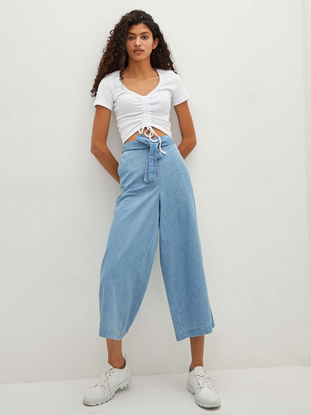 

Широкие прямые женские джинсы Rodeo с эластичной талией LCW Jeans