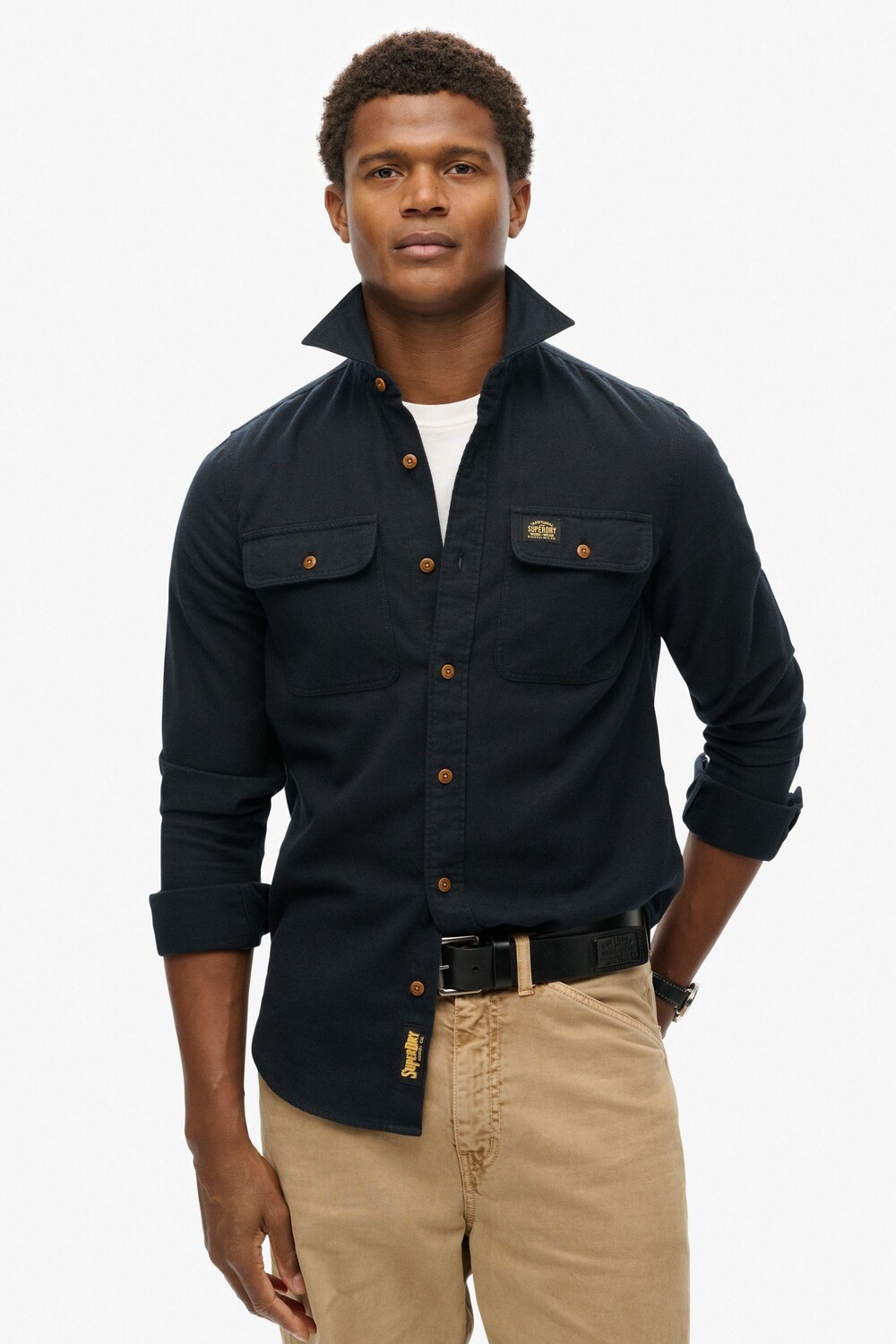 

Рубашка Trailsman из фланели Superdry, черный