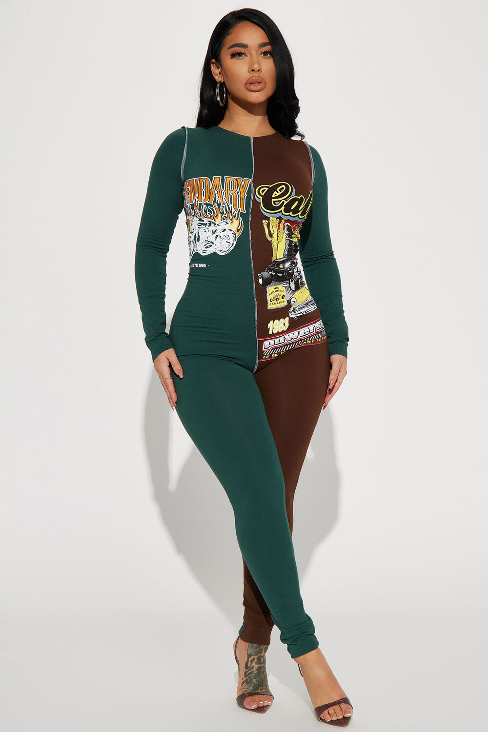 

Комбинезон Fashion Nova JP2689, зеленый