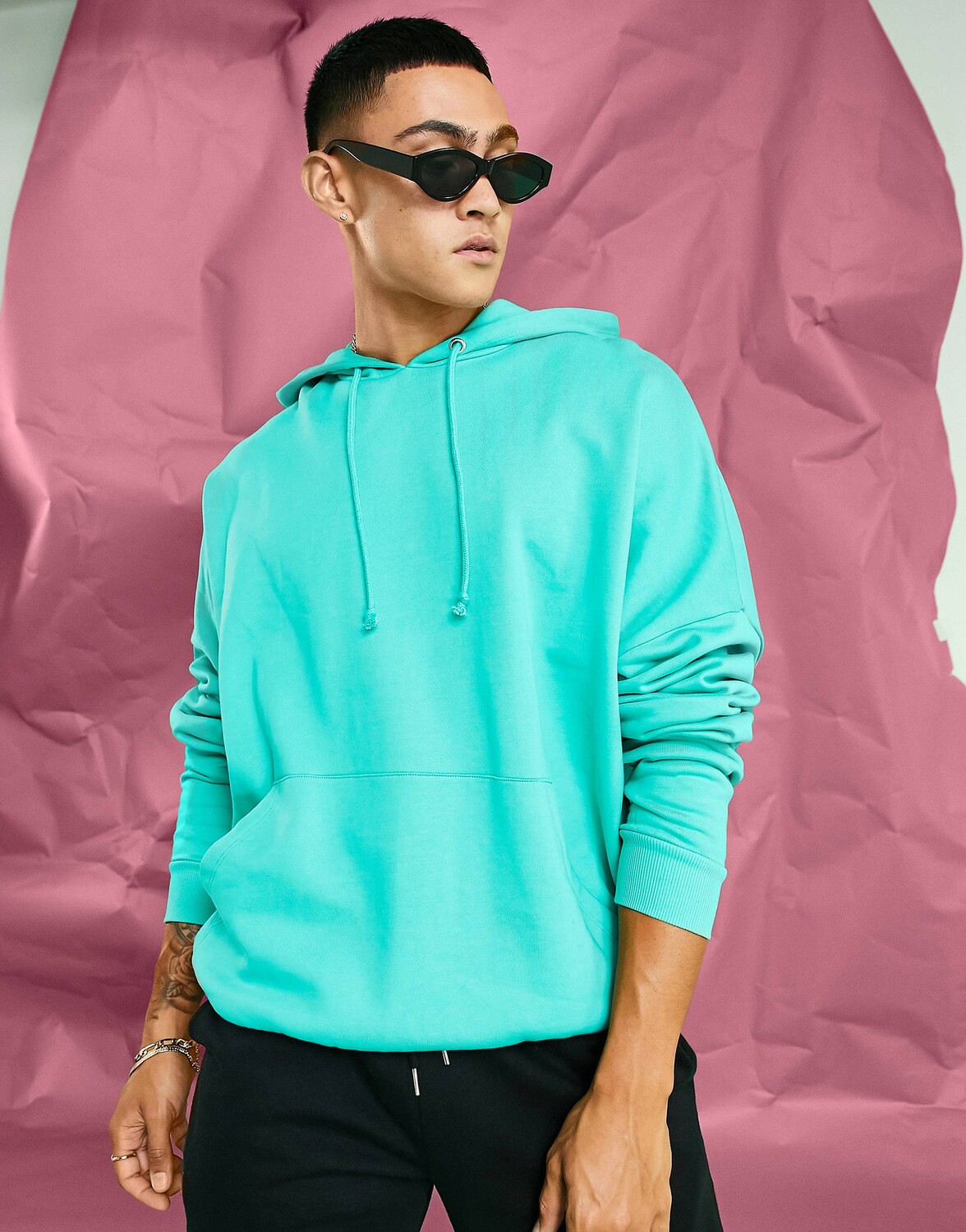 

Зеленая толстовка оверсайз ASOS DESIGN