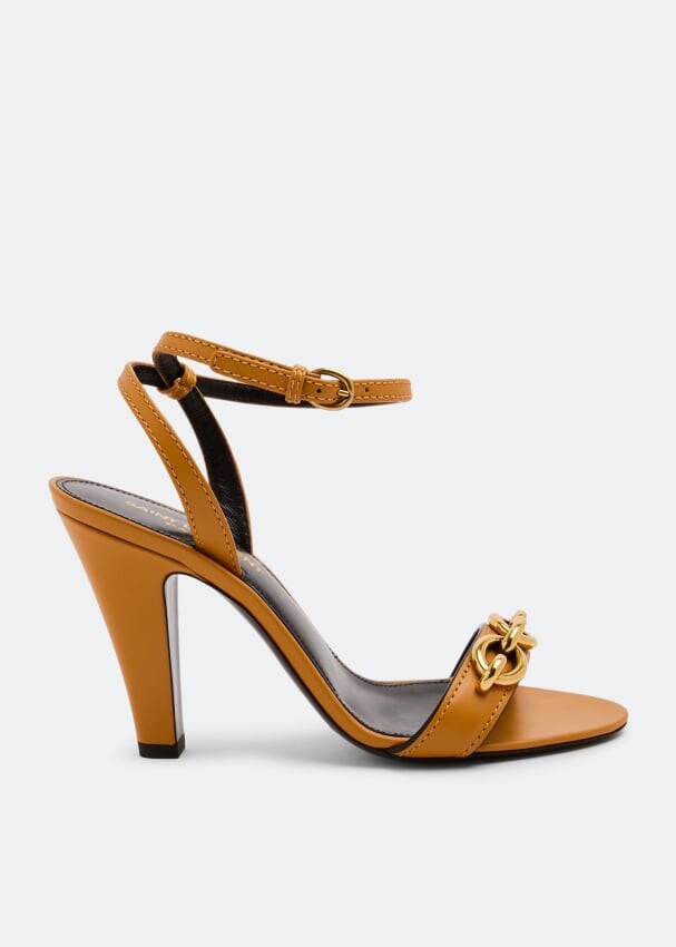 

Сандалии SAINT LAURENT Le Maillon sandals, желтый