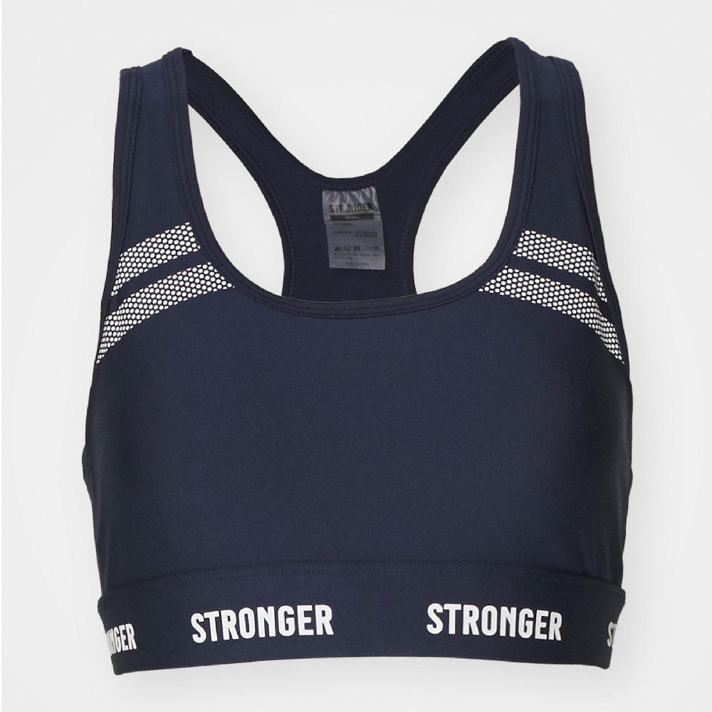 Спортивный бюстгальтер Stronger Hero, темно-синий спортивный бюстгальтер с сильной поддержкой power sports bra stronger цвет zinfandel