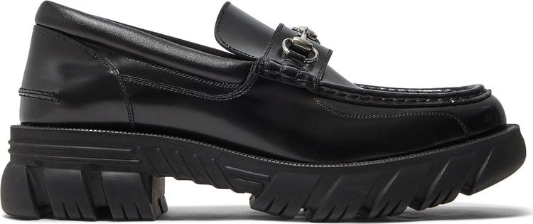 Кроссовки Gucci Horsebit Loafer Black, черный - фото