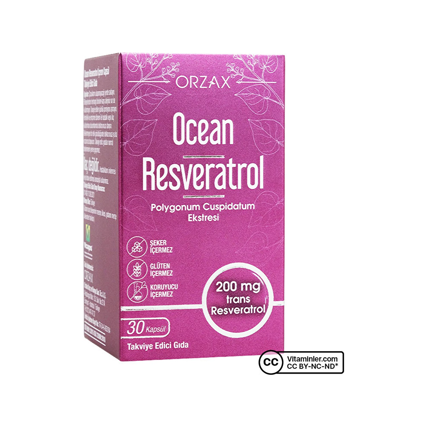 цена Ресвератрол Ocean 200 мг, 30 капсул