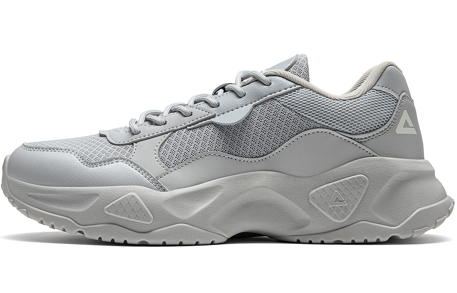 

Кроссовки PEAK Simple Line Lifestyle Shoes Men Low-top Ice Grey, серый
