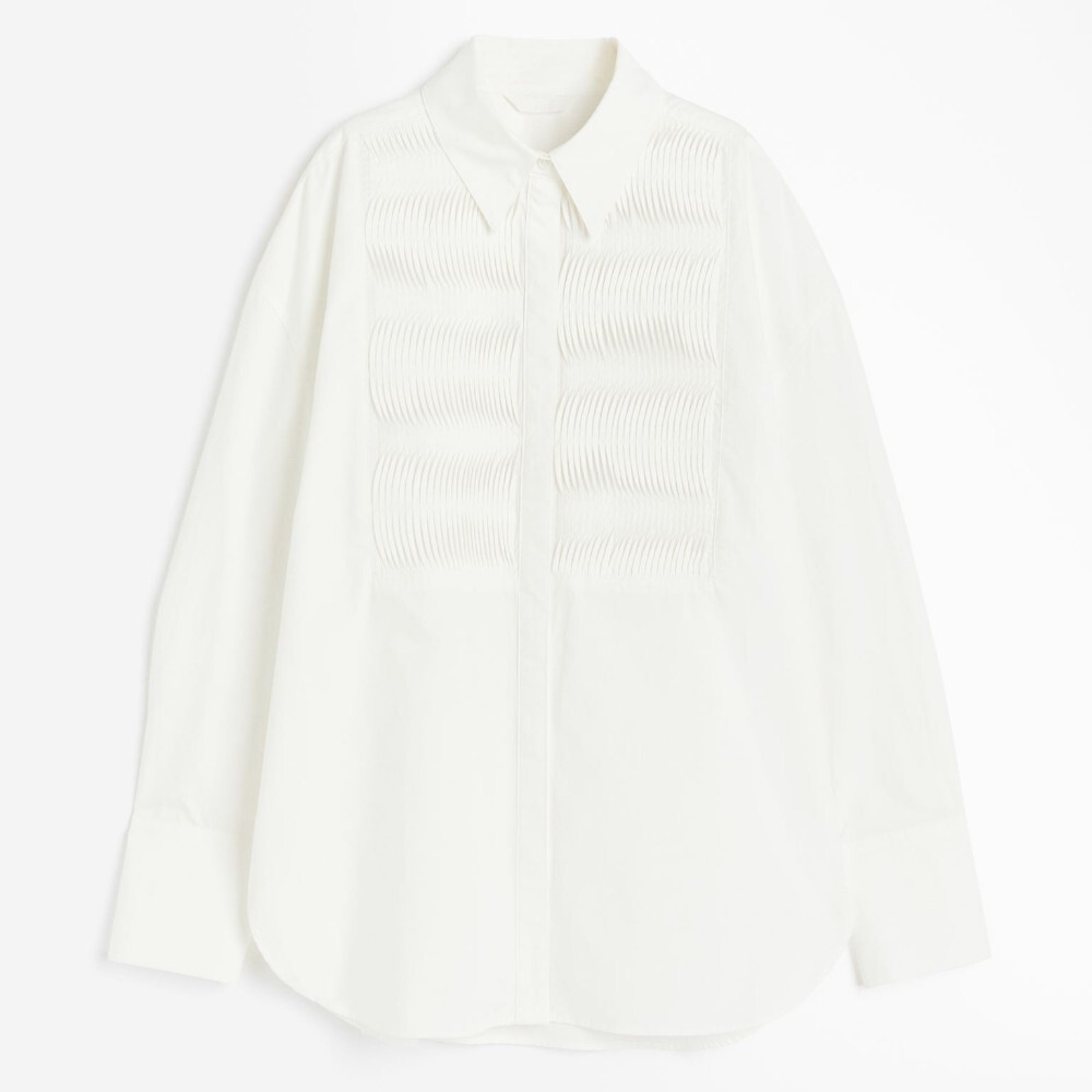 

Рубашка H&M Oversized Tuxedo, белый