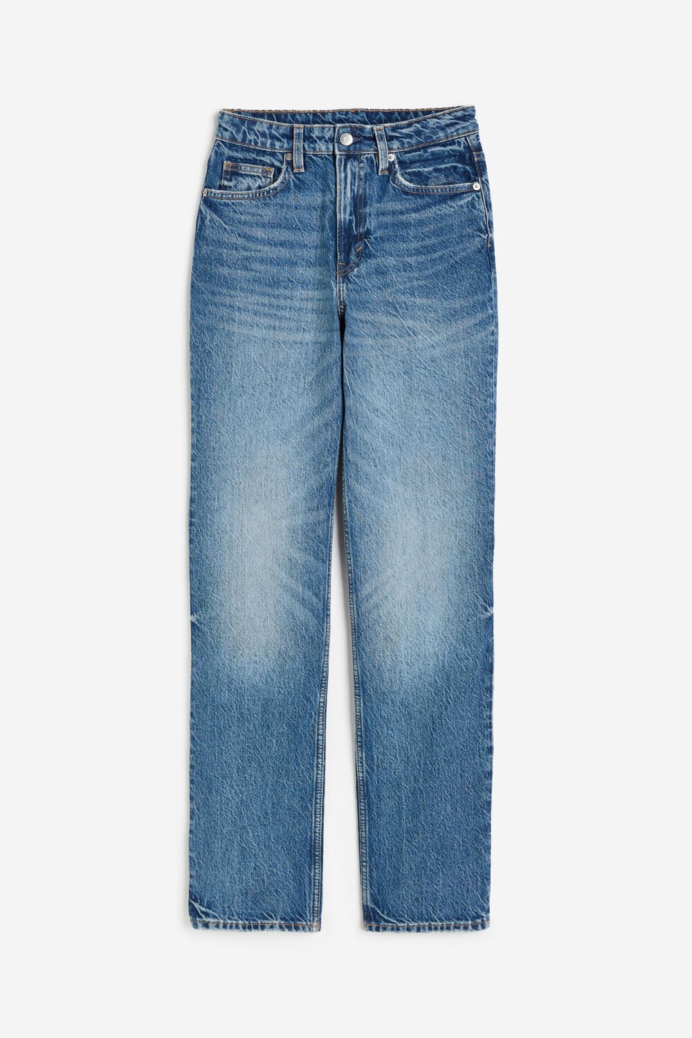 

Джинсы H&M Straight High High, синий