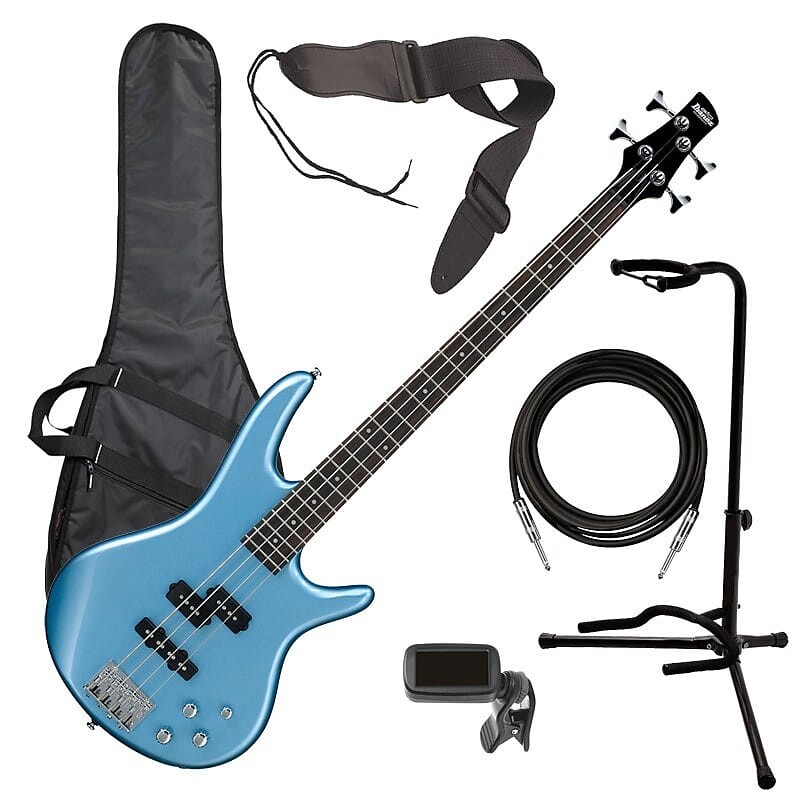 

Ibanez GSR200 4-струнная бас-гитара - Soda Blue BASS ESSENTIALS BUNDLE