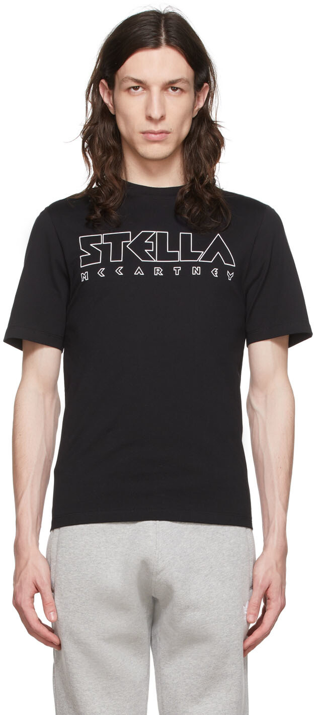 

Черная хлопковая футболка Stella McCartney
