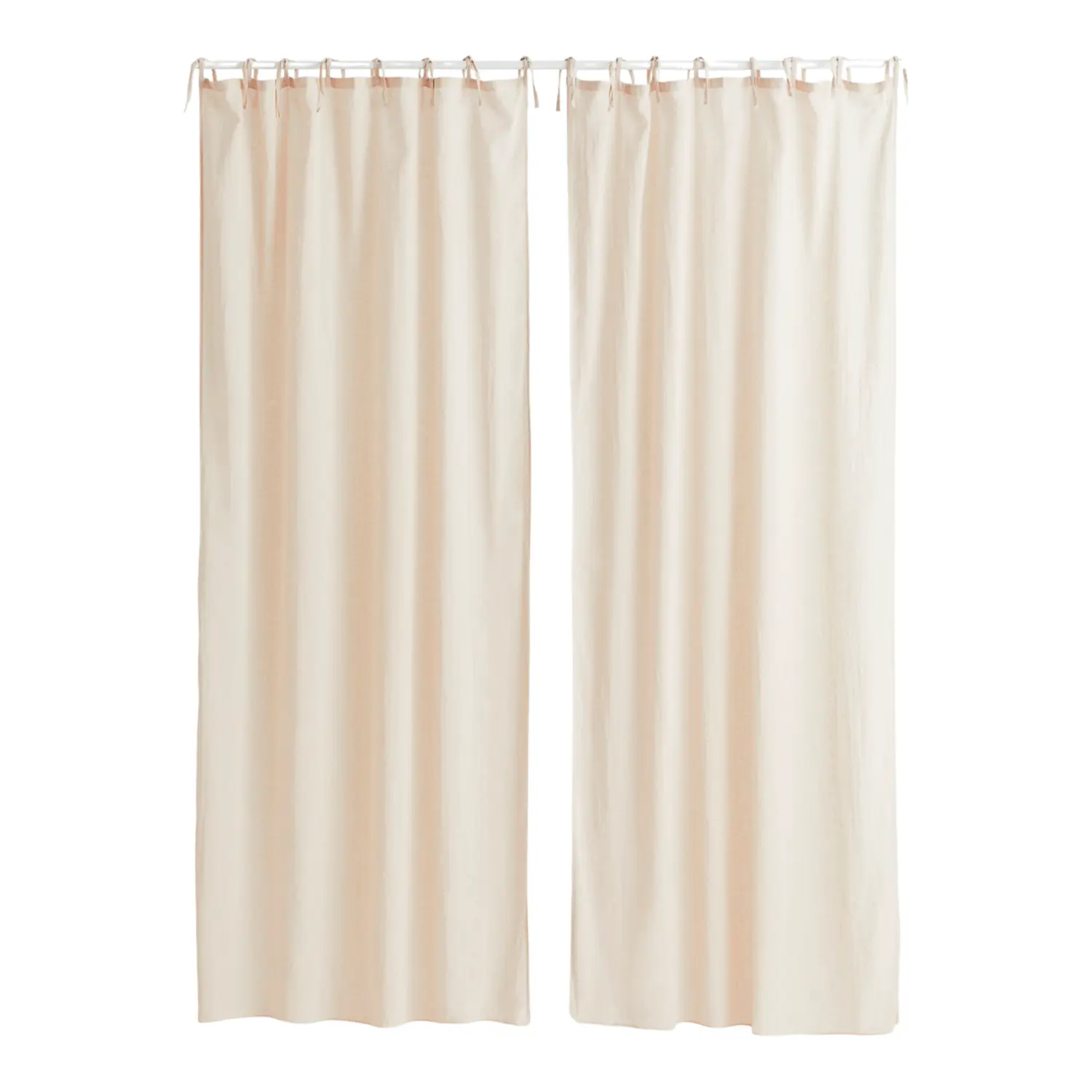 

Шторы H&M Home 2-pack Linen-blend, 2 предмета, светло-бежевый