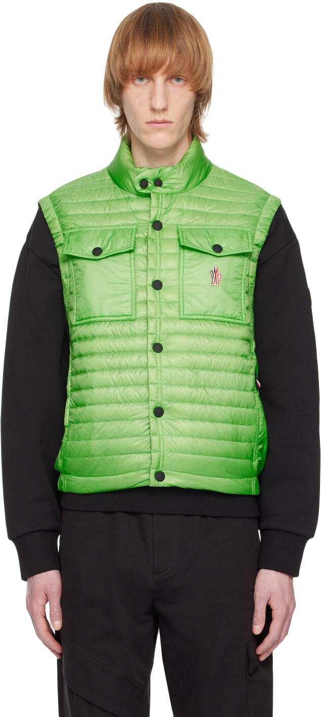 

Зеленый пуховый жилет Ollon Moncler Grenoble
