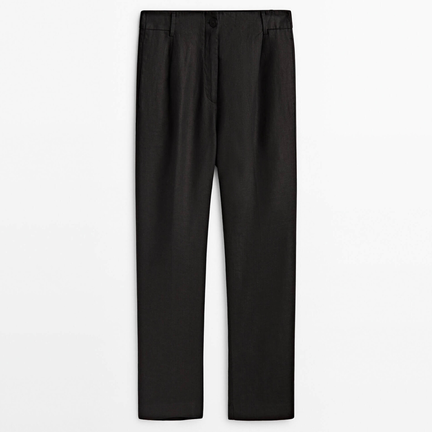 

Брюки Massimo Dutti 100% Linen Darted, черный