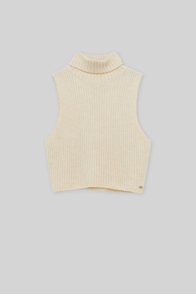 

Трикотажный топ с высоким воротником PULL&BEAR