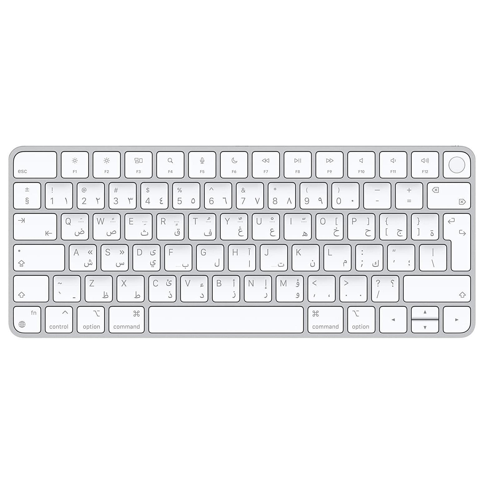 Клавиатура беспроводная Apple Magic Keyboard 3 с Touch ID, Arabic, белые клавиши