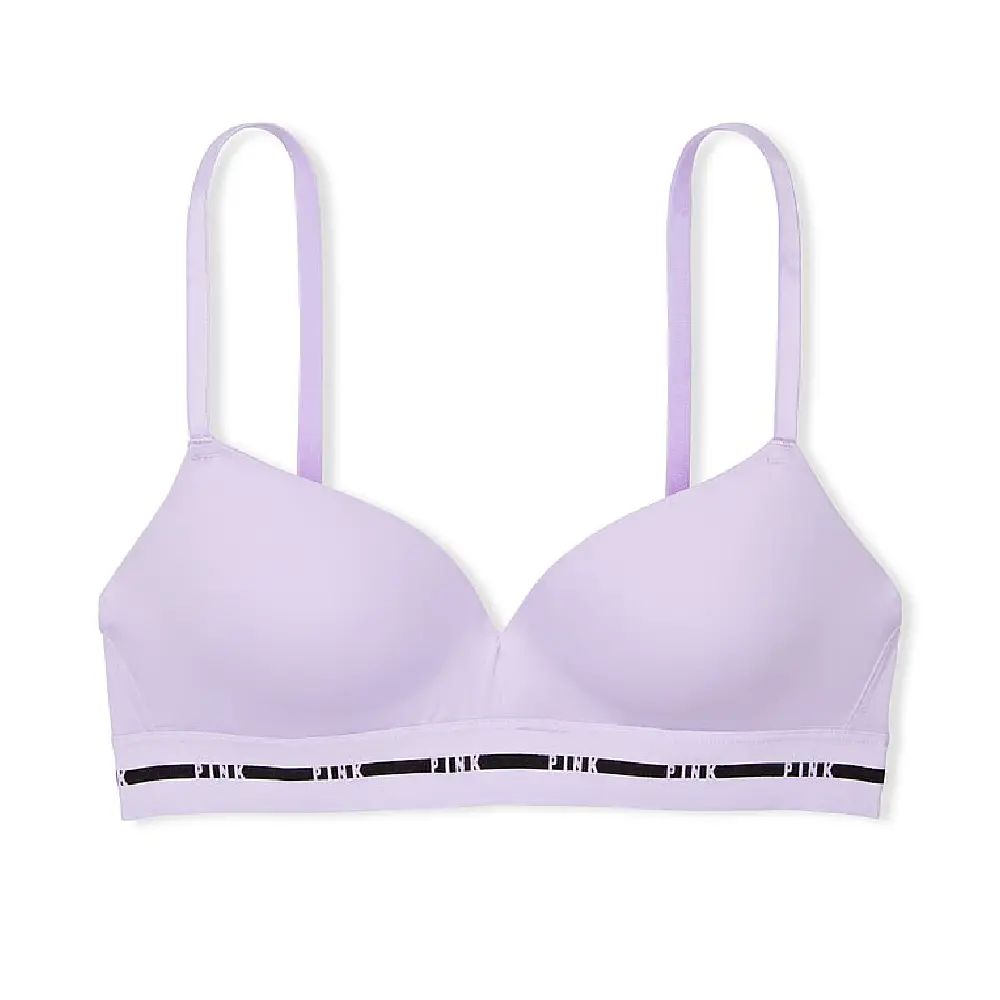 

Бюстгальтер Victoria's Secret Pink Wear Everywhere Wireless Push-up, сиреневый