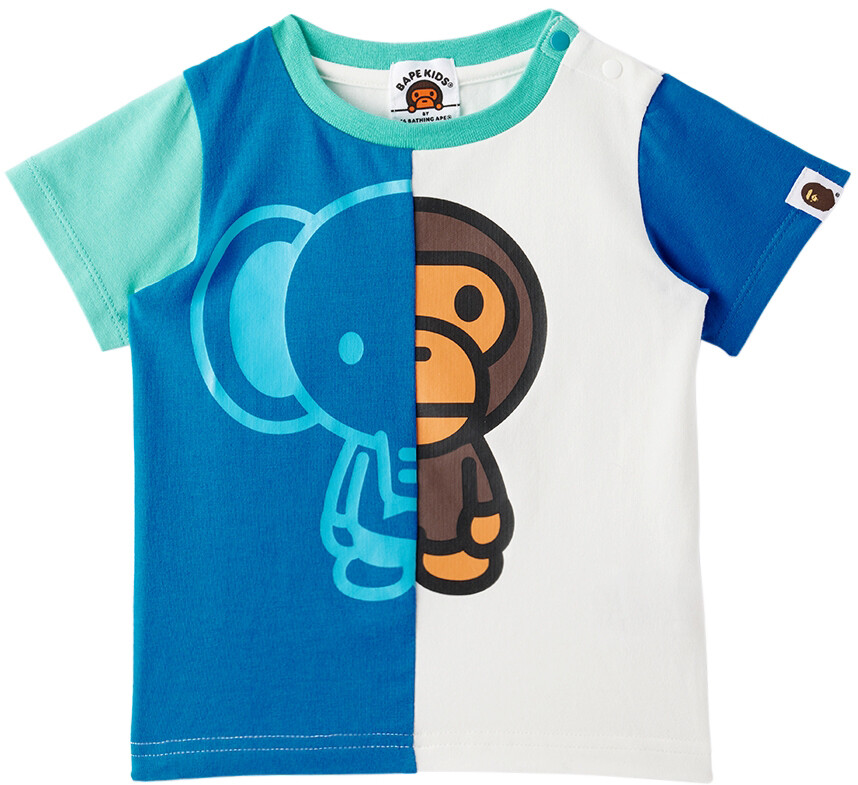 

Голубая футболка Baby Milo & Friends BAPE