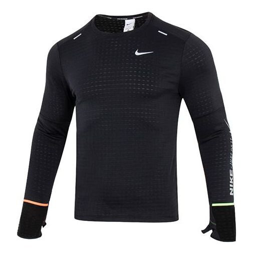 

Футболка Nike M Nk TF Turf Rpl Elmnt Crew Tip Tee FB1829-010, черный