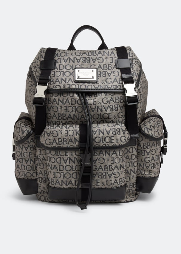 Рюкзак DOLCE&GABBANA Printed backpack, серый холщовый рюкзак на шнурке модный школьный рюкзак повседневный рюкзак на шнурке школьный рюкзак для девочек подростков