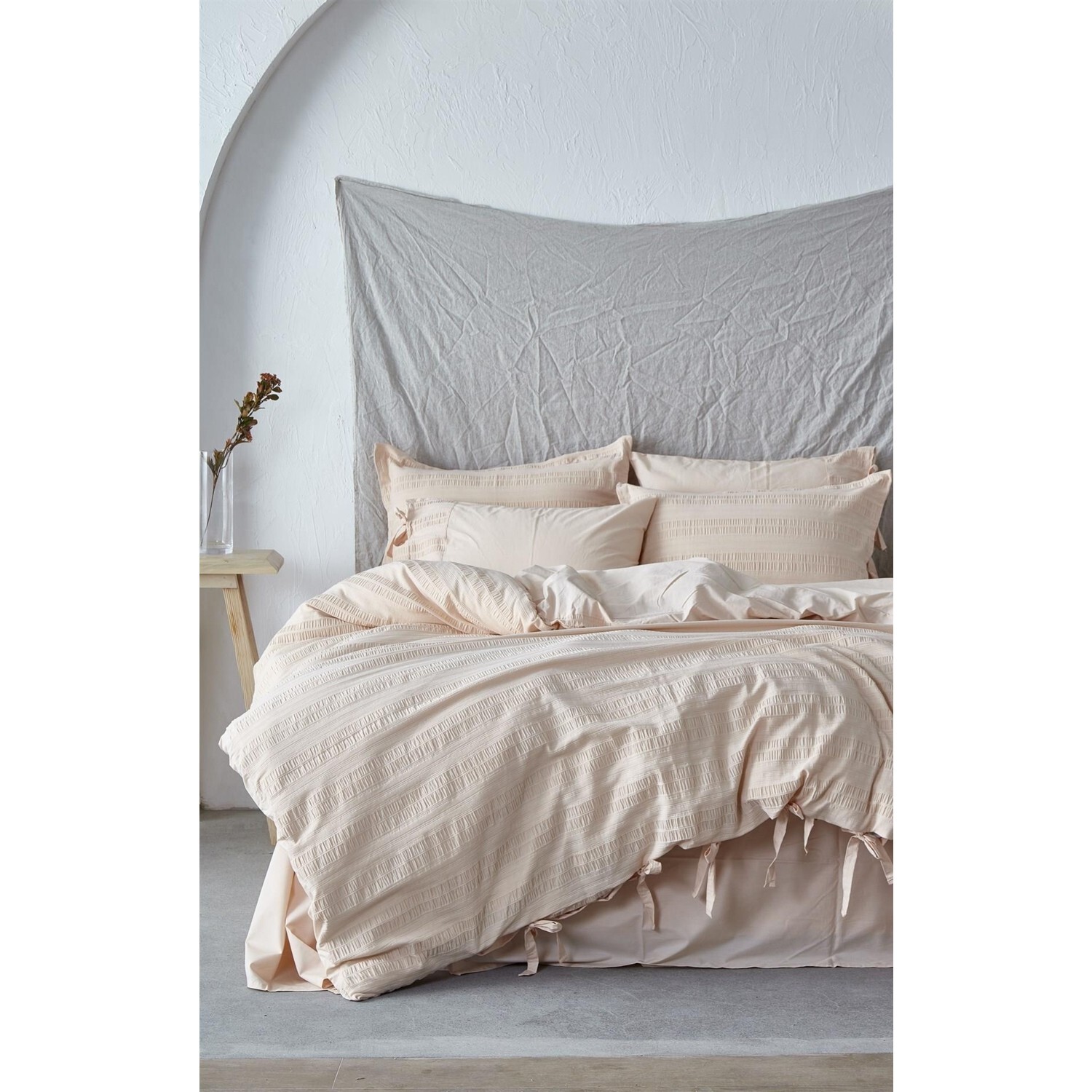 

Комплект постельного белья Ecocotton Miha, 100% органический хлопок, лайкра, лосось, 200X220 см