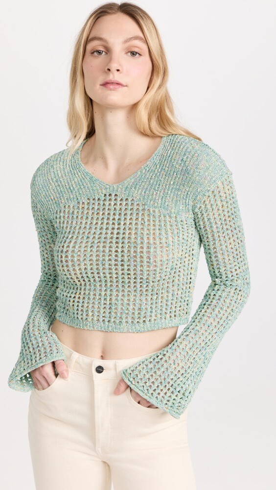 

Свитер Acne Studios V Neck, аква
