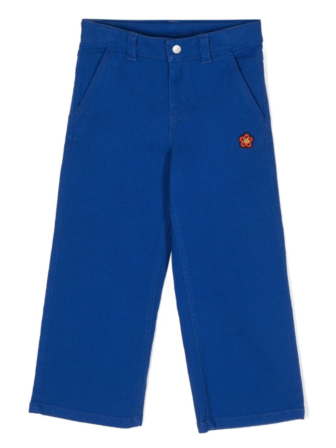 

Kenzo Kids брюки с нашивкой-логотипом, синий