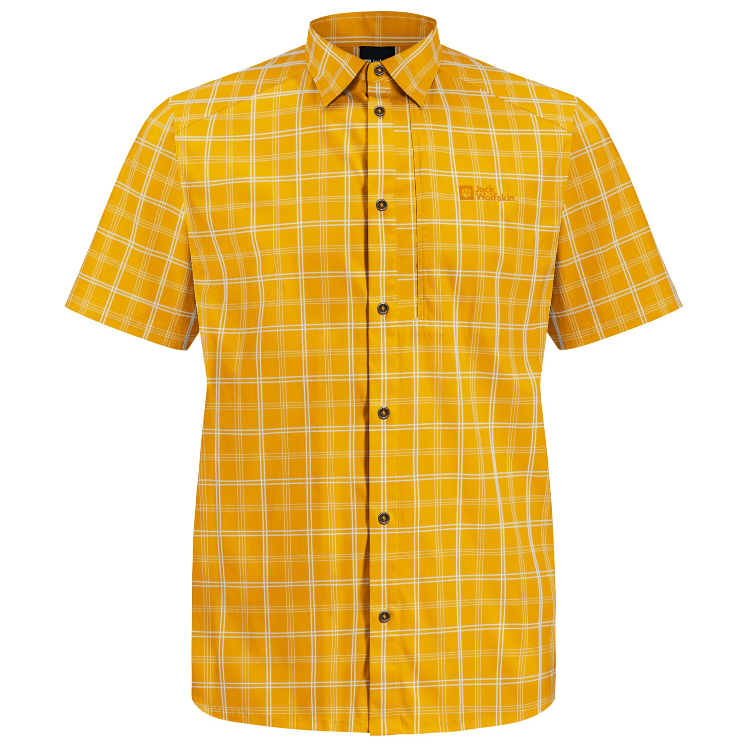 Рубашка Jack Wolfskin Norbo S/S Shirt, цвет Curry Check