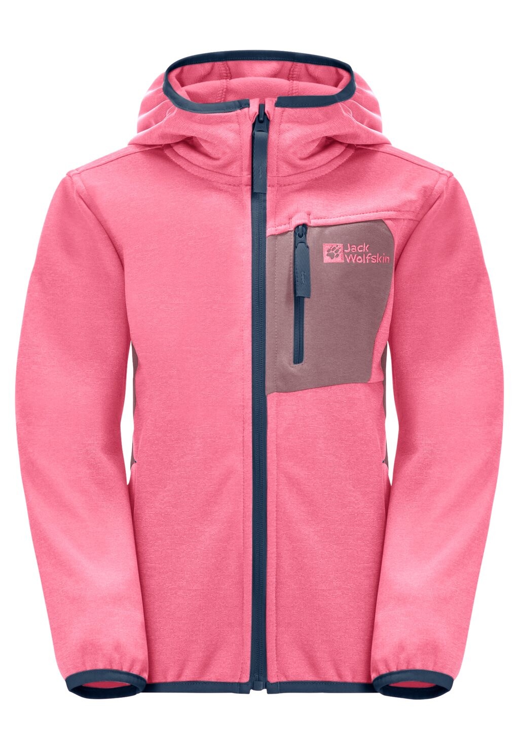 

Флисовая куртка ACTIVE JACKET K Jack Wolfskin, цвет pink lemonade