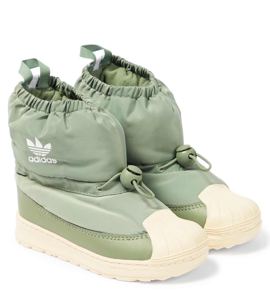 Зимние ботинки superstar 360 Adidas Originals Kids, зеленый футболка adidas originals хлопок размер s зеленый