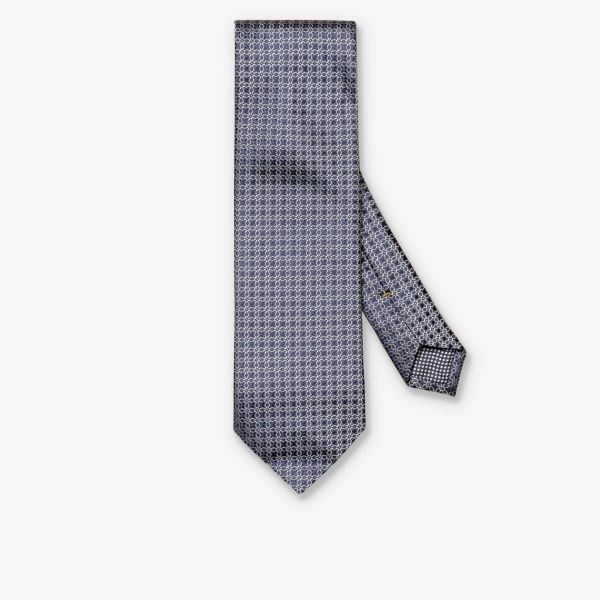 Шелковый галстук с узором Eton, синий